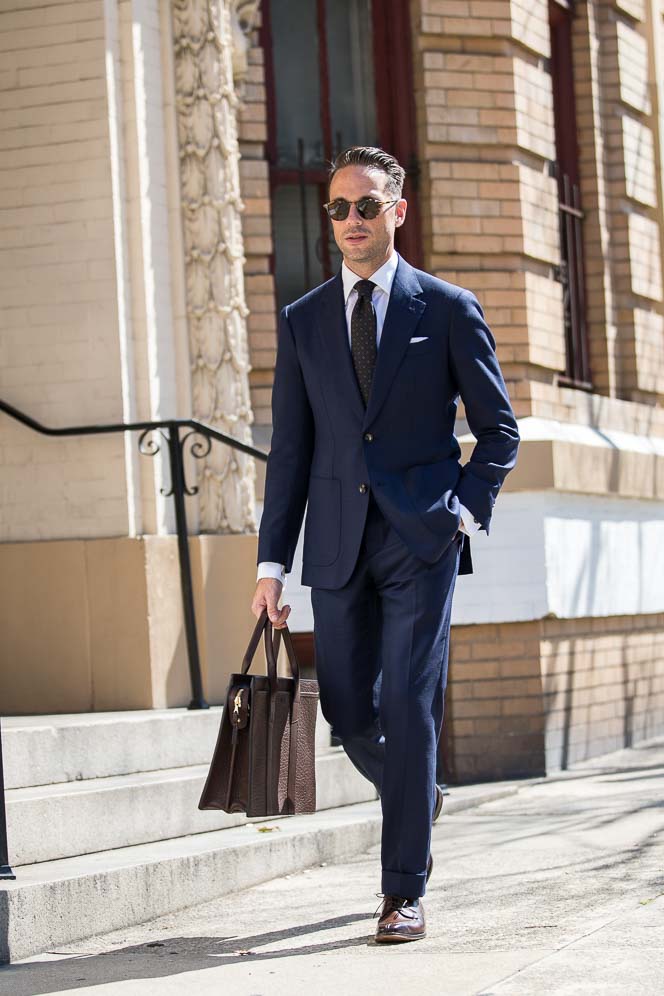 How to Wear Navy & Gray Together for Work Outfit